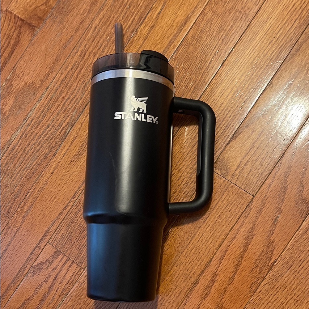 Stanley Matte Black Travel Tumbler with Handle